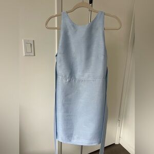 Bondi Born Blue Linen Rayon Dress Cover Up Sz L